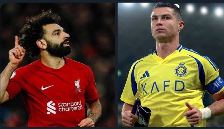 رونالدو يريد أقناع محمد صلاح للانتقال إلى النصر