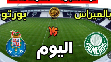 مشاهدة مباراة بورتو وبالميراس