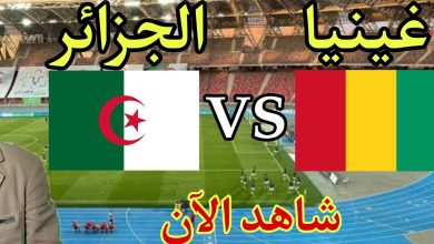 مشاهدة مباراة الجزائر وغينيا