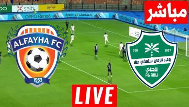 مشاهدة مباراة الاهلى والفيحاء