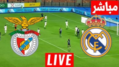 مشاهدة مباراة ريال مدريد وبنفيكا