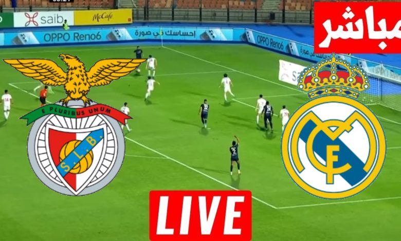 مشاهدة مباراة ريال مدريد وبنفيكا